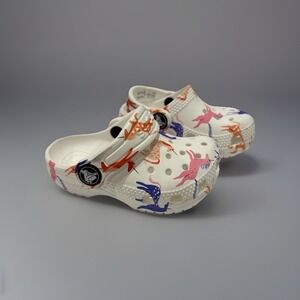 Toddler Croc Sandals  Size 5, Unicorn pattern in good condition